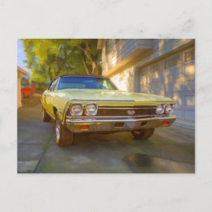 1968 CHEVROLET CHEVELLE SS 396 POSTKARTE