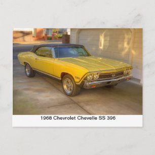 1968 CHEVROLET CHEVELLE SS 396 POSTKARTE