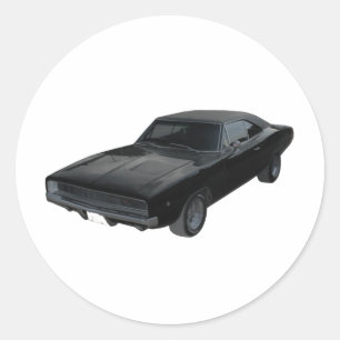 1968 Dodge Charger R/T Mopar Runder Aufkleber