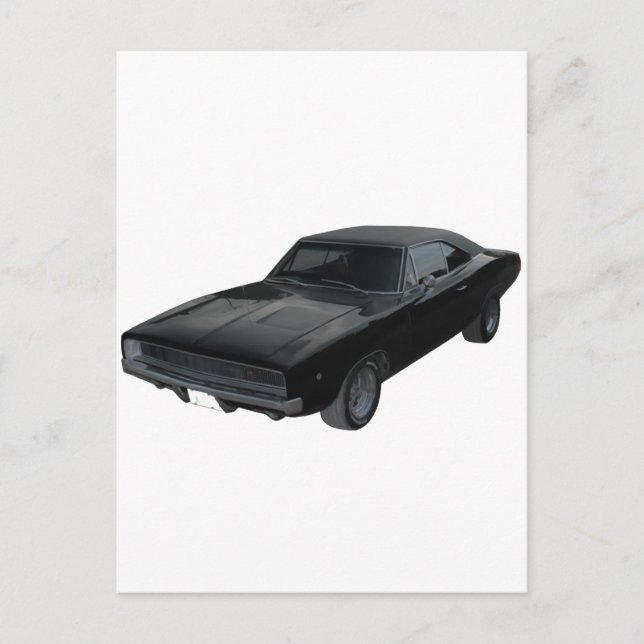 1968 Dodge Ladegerät r/t mopar Postkarte (Vorderseite)