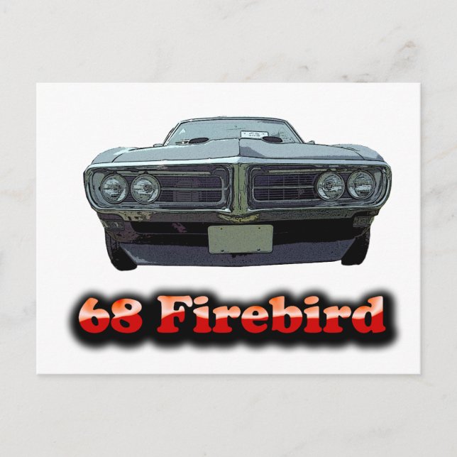 1968 Firebird Postkarte (Vorderseite)