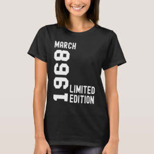 1968 März Happy Birthday Party T-Shirt