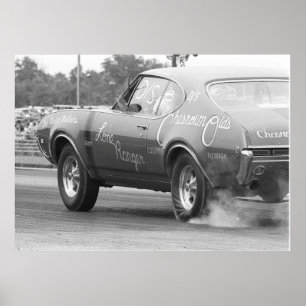 1968 Olds 442 - Chesrown Olds - Vintage Drag Poster