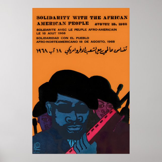 1968 OSPAAAL Plakat Solidarität mit der (Vorne)