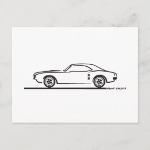 1968 Pontiac Firebird Postkarte
