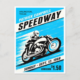 1968 Speedway Vintages Motorrad Postkarte