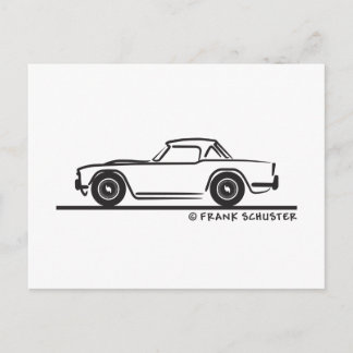 1968 Triumph TR4 Softtop Postkarte