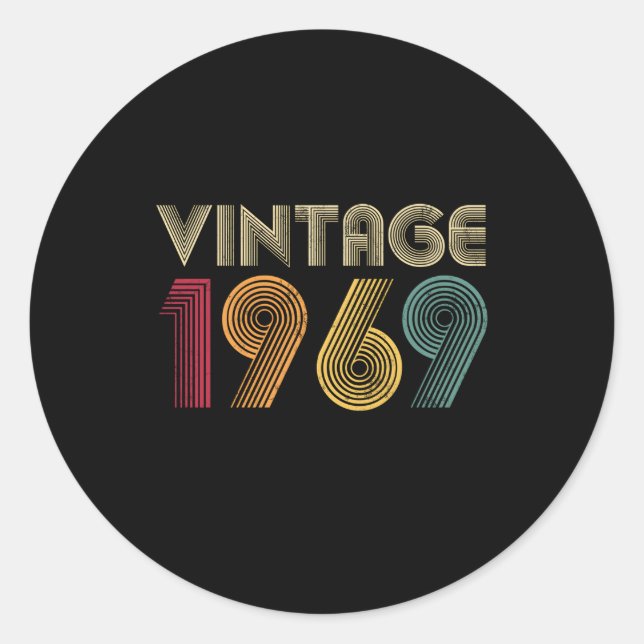 1969 54. 54 RUNDER AUFKLEBER (Vorderseite)