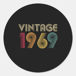 1969 54. 54 RUNDER AUFKLEBER