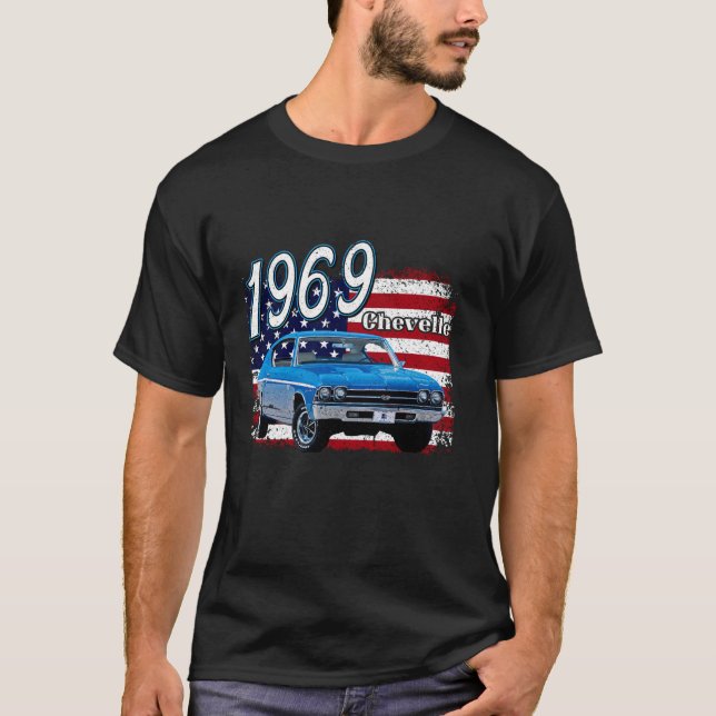 1969,69,Chevelle,SS,396,4.,july,amerikanisch T-Shirt (Vorderseite)
