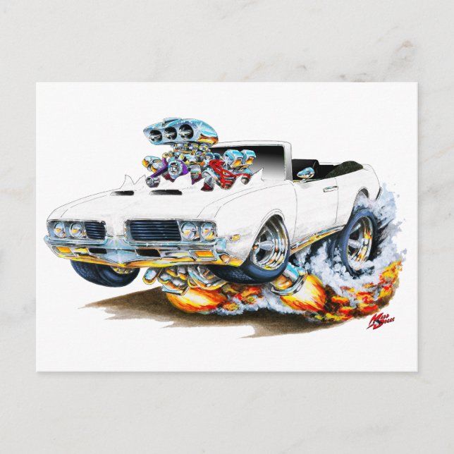 1969 Alds Cutlass Weißbuchse Postkarte (Vorderseite)