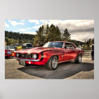 1969 Camaro SS Print Poster
