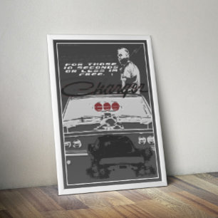 1969 Charger Fast & Furious  Poster