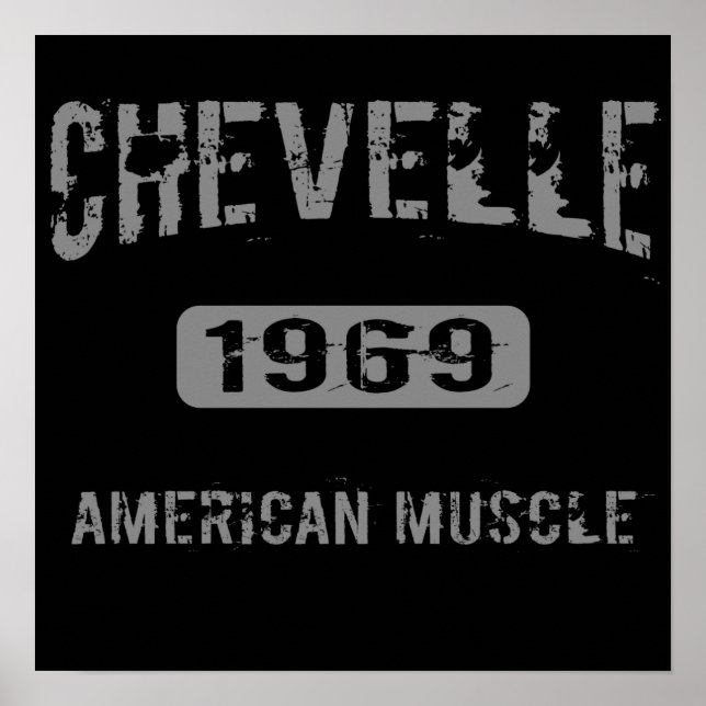 1969 Chevelle American Muscle Poster (Vorne)