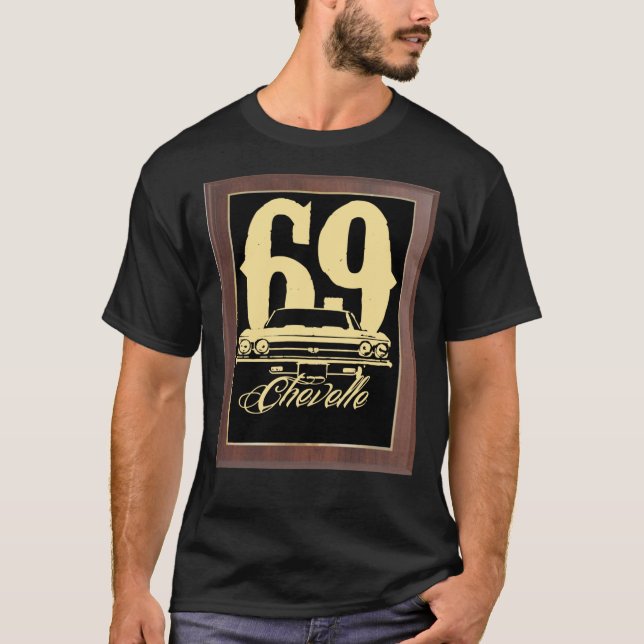 1969 Chevelle Grill Plaque Trophy T Shirt Classic  (Vorderseite)