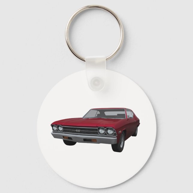 1969 Chevelle SS: Candy Apple Finish Schlüsselanhänger (Vorderseite)