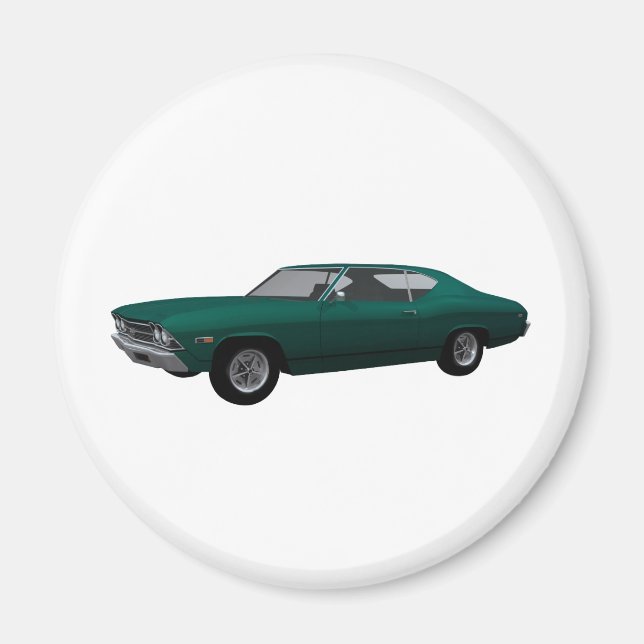 1969 Chevelle SS: Green Finish Magnet (Vorne)