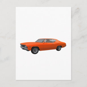 1969 Chevelle SS: Orange Finish Postkarte