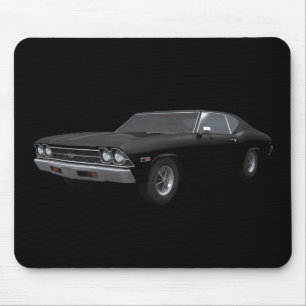 1969 Chevelle SS: Schwarzes Finish: Mousepad