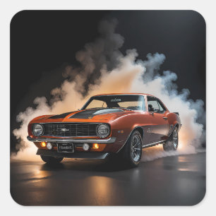 1969 Chevy Camaro Quadratischer Aufkleber