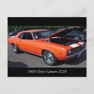 1969 Chevy Camaro Z/28 Postkarte