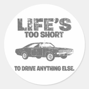 1969 Dodge Hemi Charger Runder Aufkleber