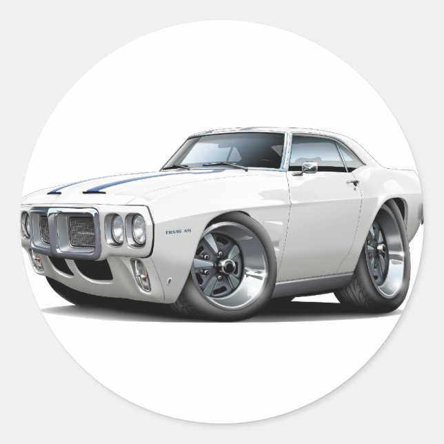 1969 Firebird Trans Am Runder Aufkleber (Vorderseite)