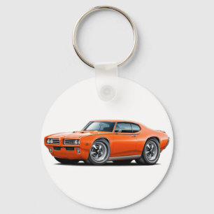 1969 GTO Judge Orange Car Schlüsselanhänger