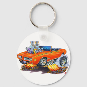 1969 GTO Richter-orange Kabriolett Schlüsselanhänger