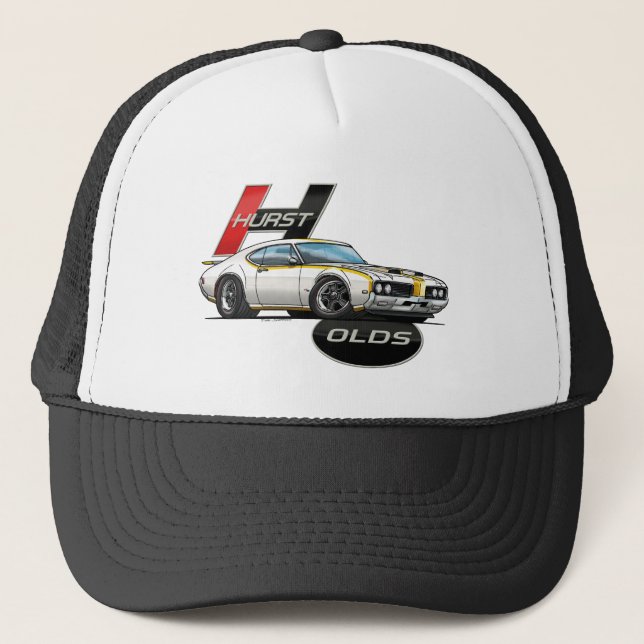 1969 Hurst Olds Cutlass Truckerkappe (Vorderseite)