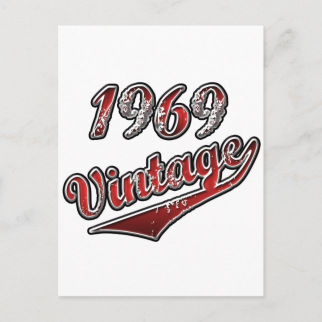 1969 Jahrgang Postkarte (Vorderseite)