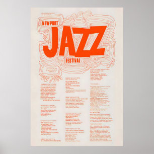 1969 Newport Jazz Festival Jazzplakat - Rhode Poster