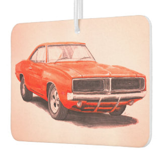 1969 Orange Charger Air Freshener Autolufterfrischer