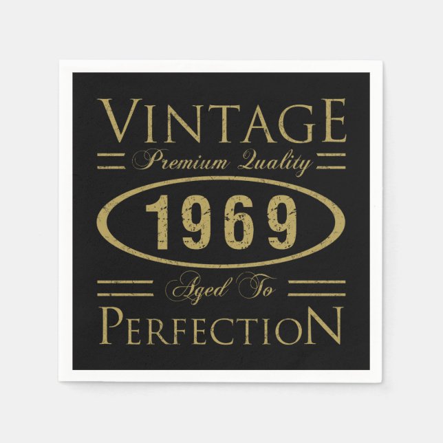 1969 Premium-Qualität Serviette (Vorderseite)