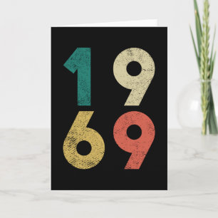 1969 Vintage Birthday Retro Karte