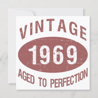 1969 Vintager Geburtstag Einladung