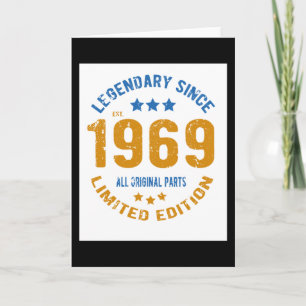 1969 Vintager Geburtstag Karte