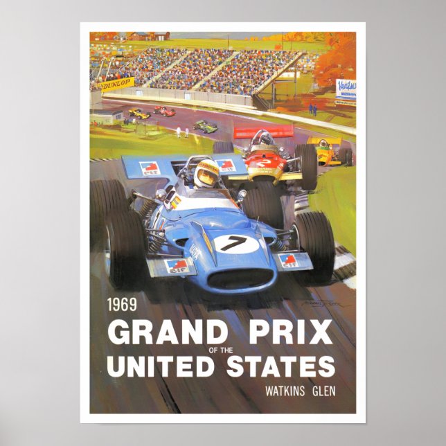 1969 Watkins Glen Grand Prix Poster (Vorne)