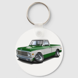 1970-72 Chevy C10 Green-White Truck Schlüsselanhänger