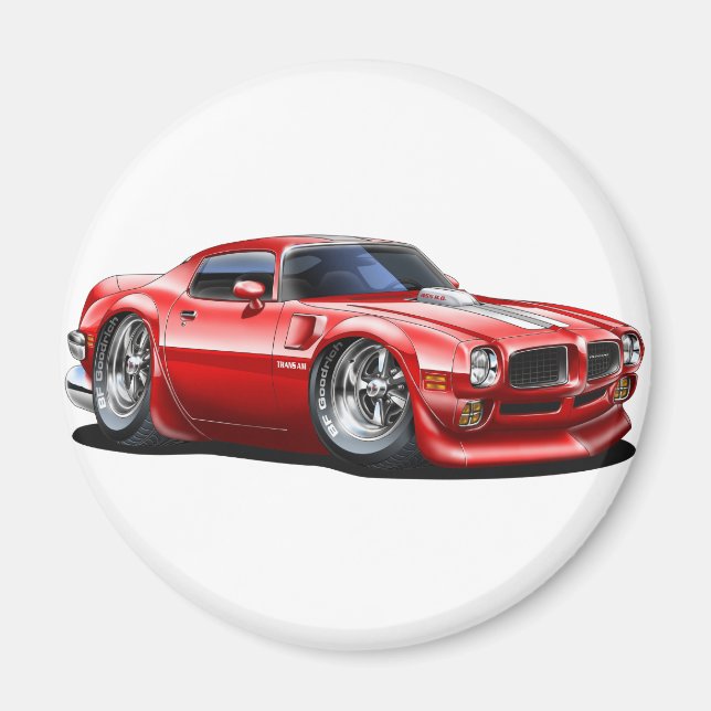 1970/72 Trans Am Red Car Magnet (Vorne)