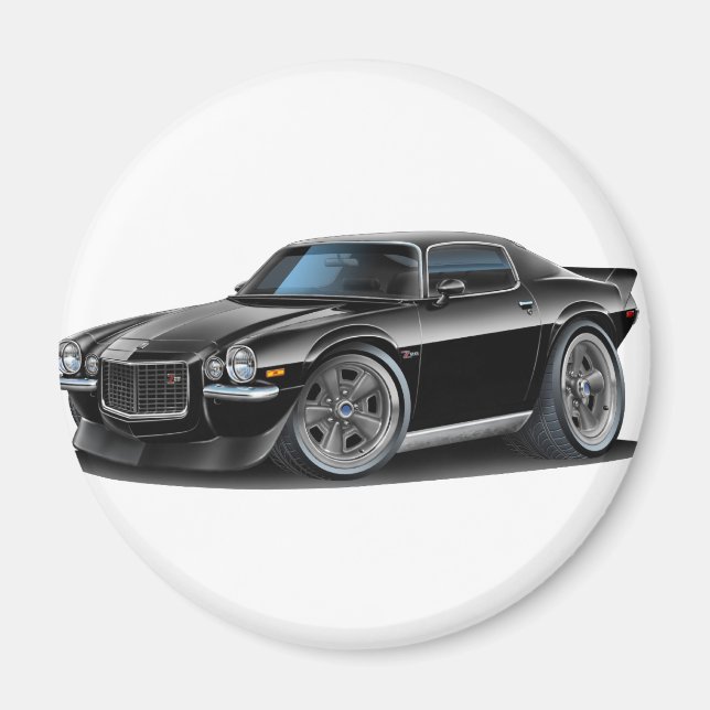 1970-73 Camaro Black Car Magnet (Vorne)