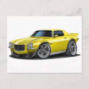 1970-73 Camaro Yellow Postkarte