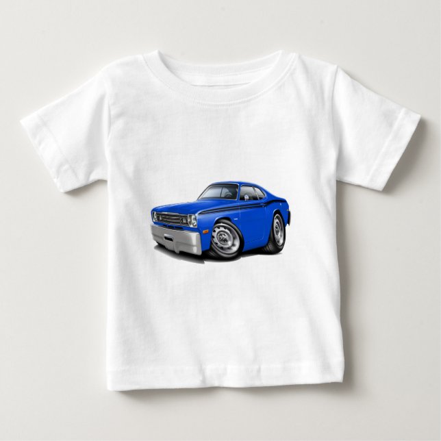 1970-74 Duster Blue-Black Car Baby T-shirt (Vorderseite)