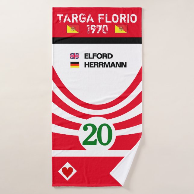 1970 ACE OF HEARTS Bath Handtuch Badehandtuch (Badehandtuch)