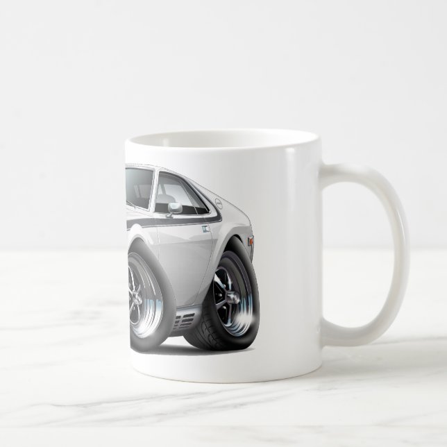 1970 AMX Weiß-Schwarzes Auto Kaffeetasse (Rechts)