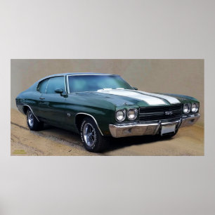 1970 CHEVELLE SS454 PLAKAT