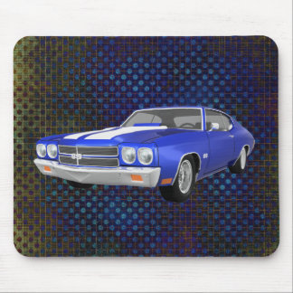 1970 Chevelle SS: Blauer Finish:Mousepad Mousepad