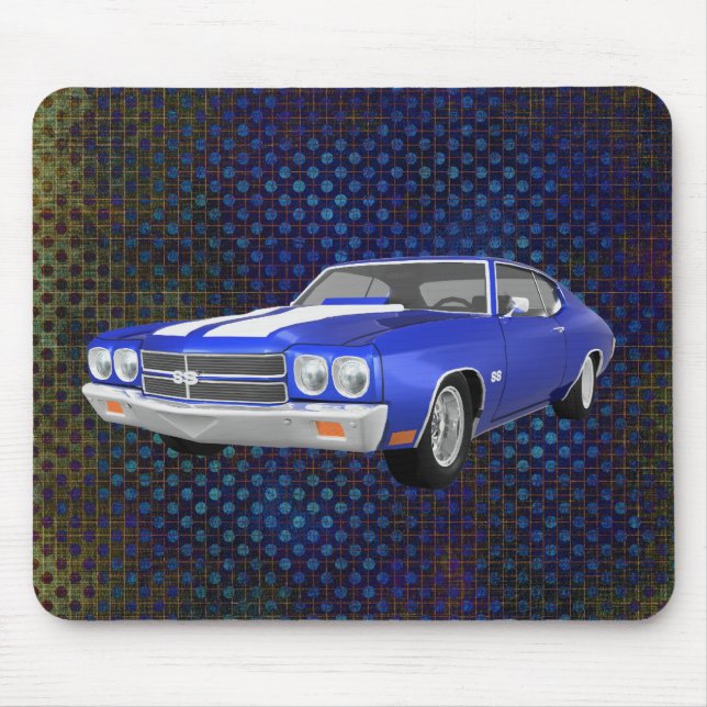 1970 Chevelle SS: Blauer Finish:Mousepad Mousepad (Vorne)