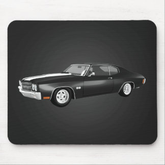 1970 Chevelle SS: Schwarzes Finish: Mousepad