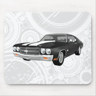 1970 Chevelle SS: Schwarzes Finish: Mousepad